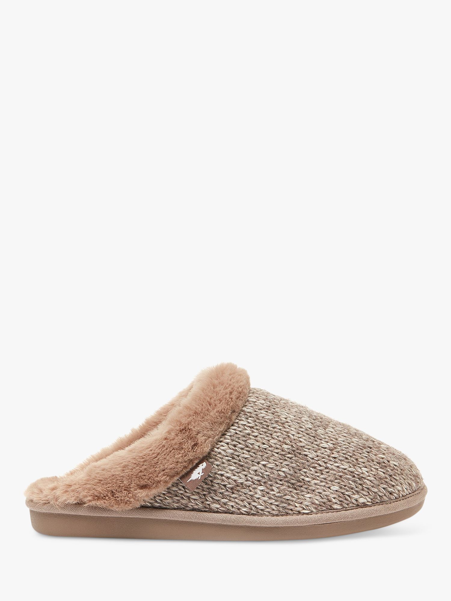 Rocket Dog Rosie Faux Fur Lined Slippers, Camel at John Lewis & Partners