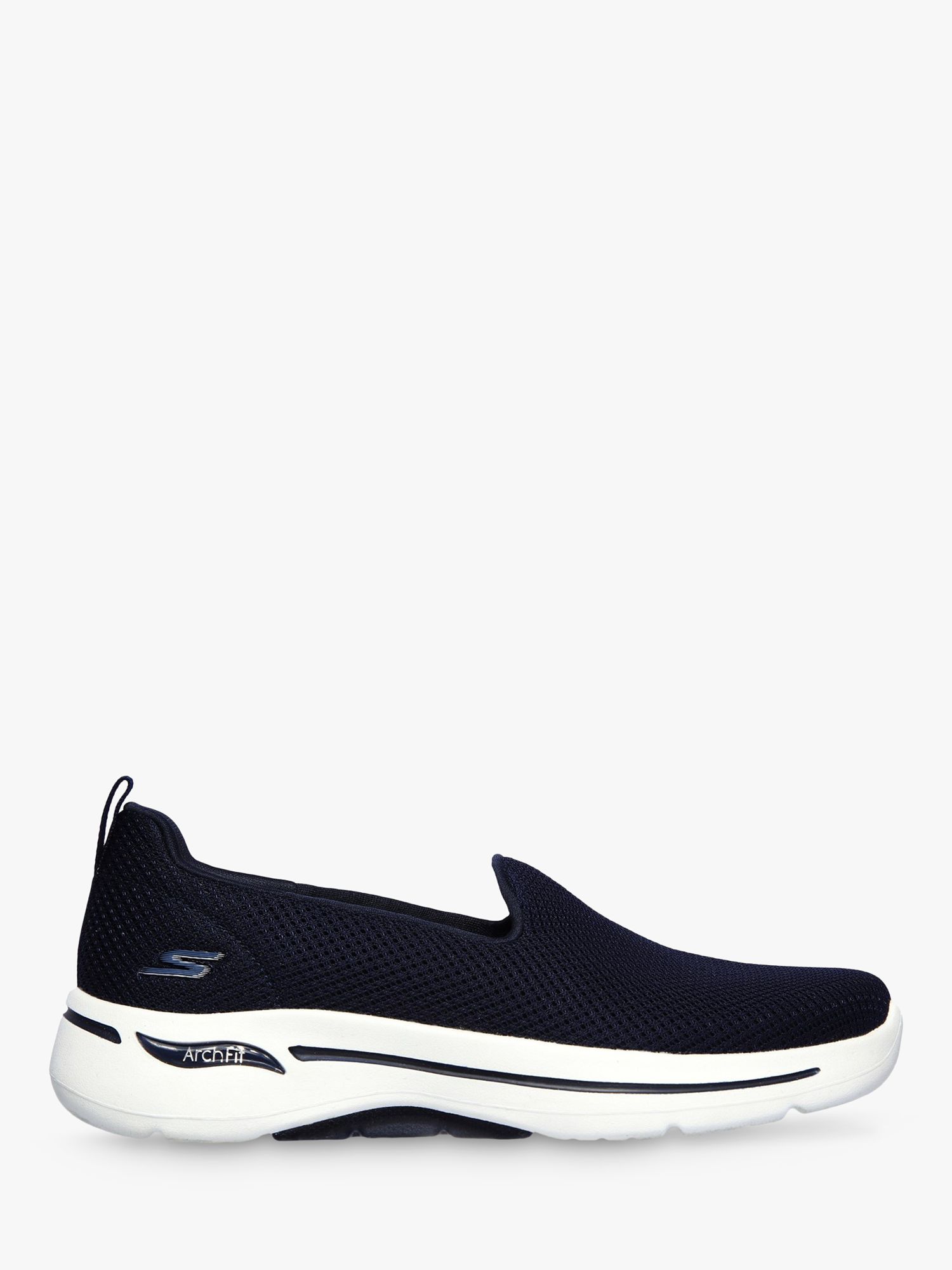 Skechers Go Walk Arch Fit Slip On Trainers, Navy