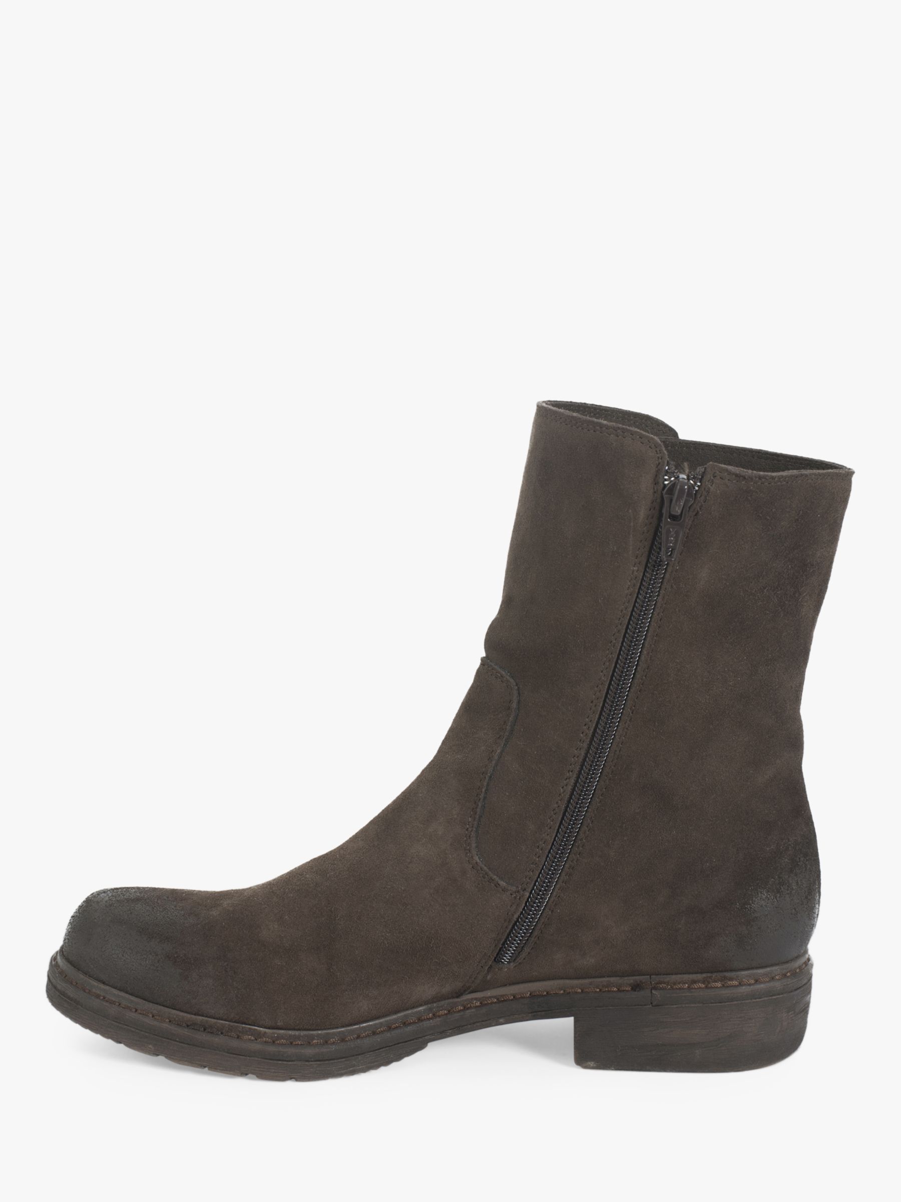 Celtic & Co. Essential Leather Ankle Boots, Chocolate at John Lewis ...