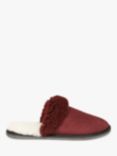 Celtic & Co. Turnback Sheepskin Mule Slippers, Merlot