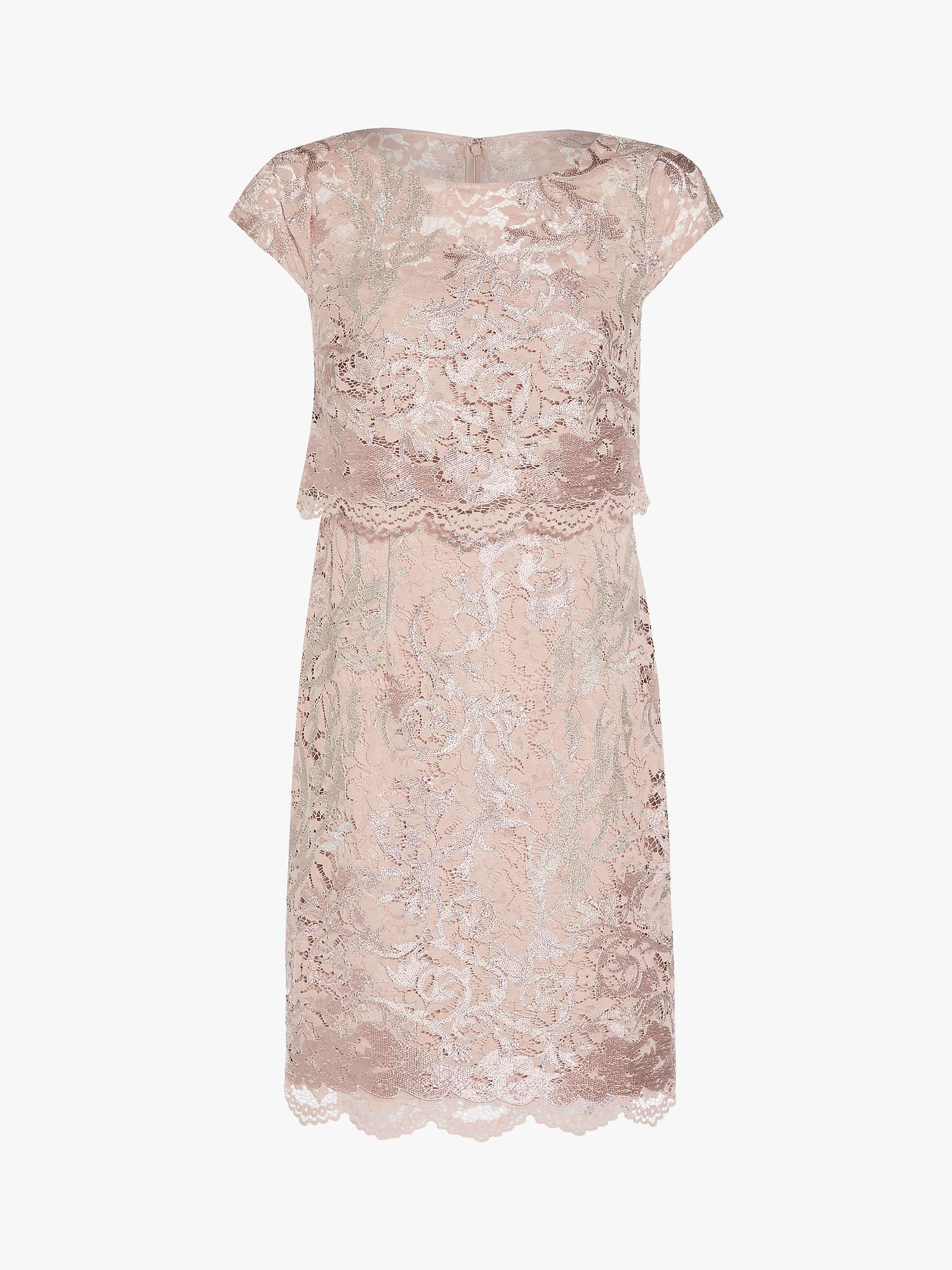 Buy Adrianna Papell Embroidered Lace Dress, Dusty Rose Online at johnlewis.com