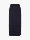 Celtic & Co. Plain Wool Midi Skirt, Navy