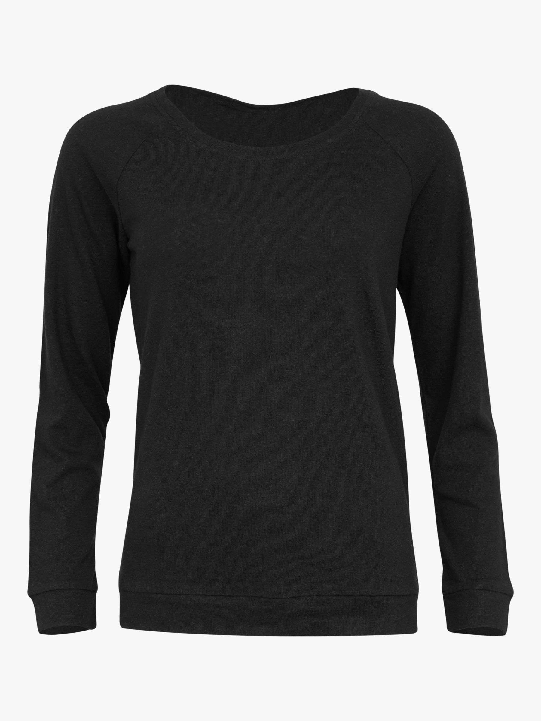 Celtic & Co. Linen Sweatshirt, Black, 8
