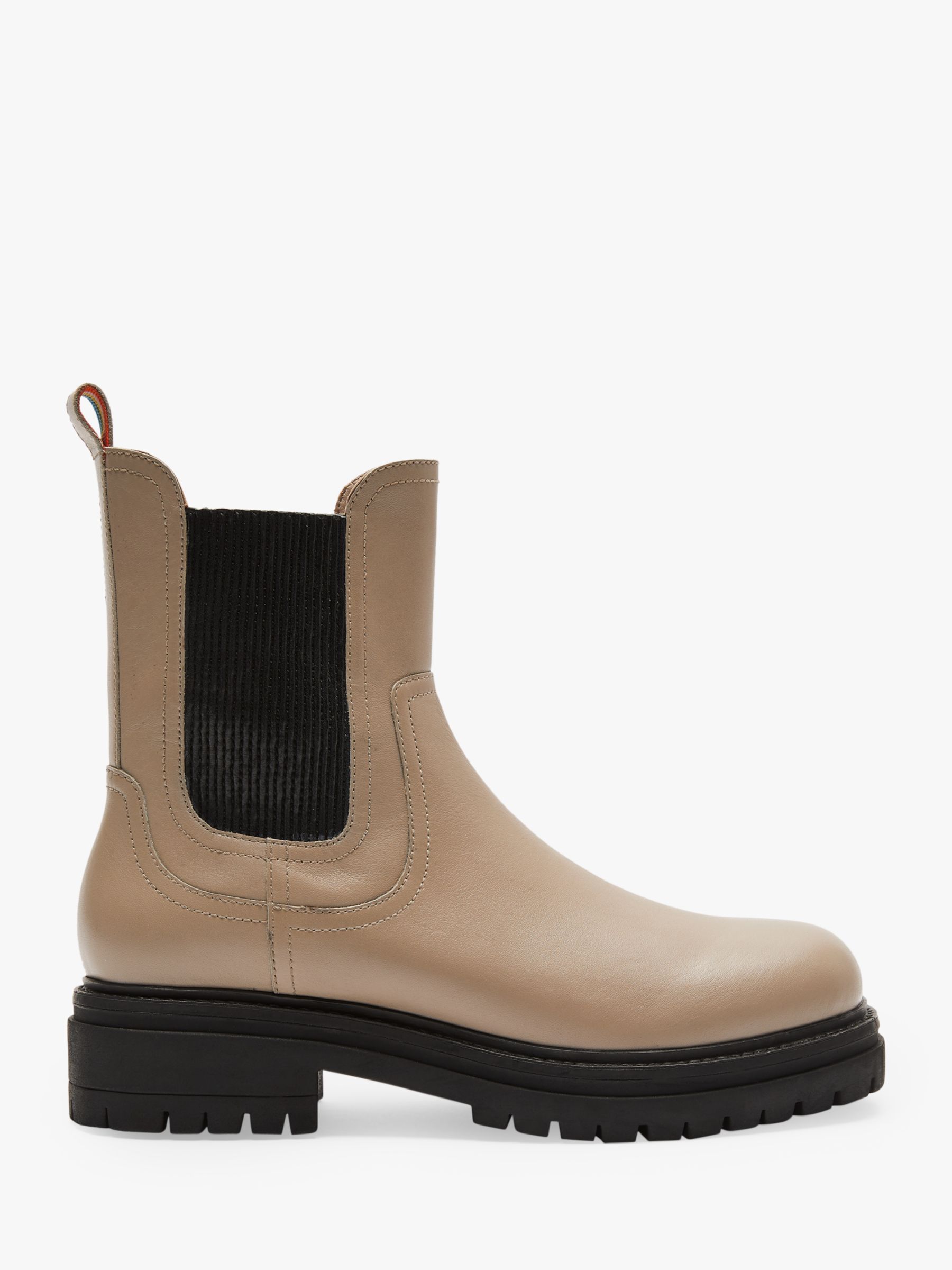 Celebrity Misery Abbreviation Boden Chunky Leather Chelsea Boots, Irish Cream