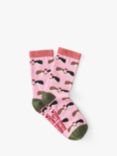 White Stuff Kids' Hedgehog Socks, Pink/Multi