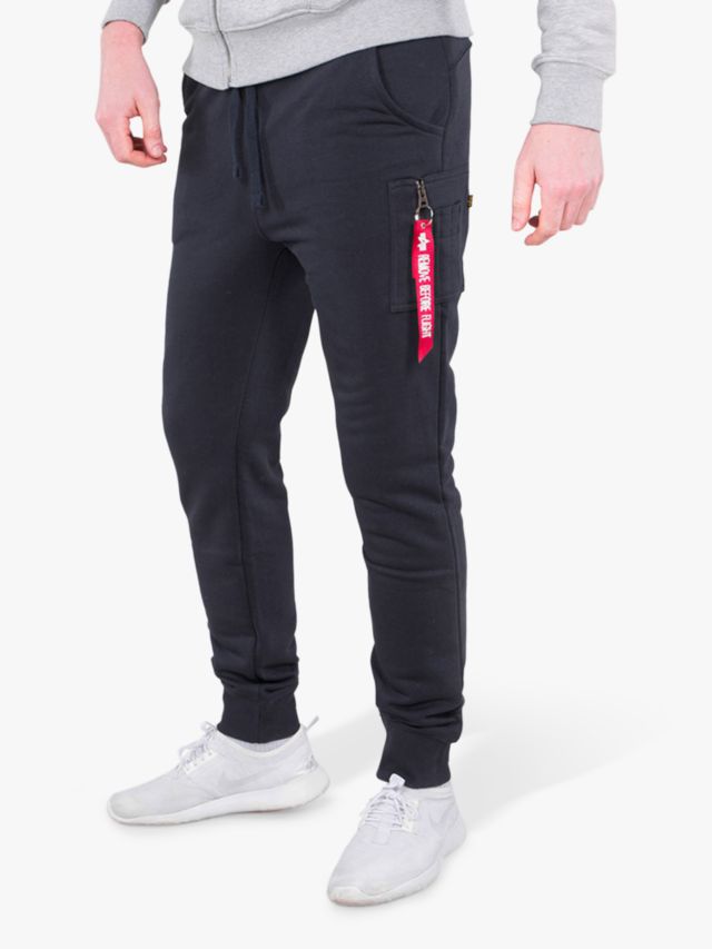 Alpha Industries X-Fit Slim Cargo Jogging Trousers, Navy, XS