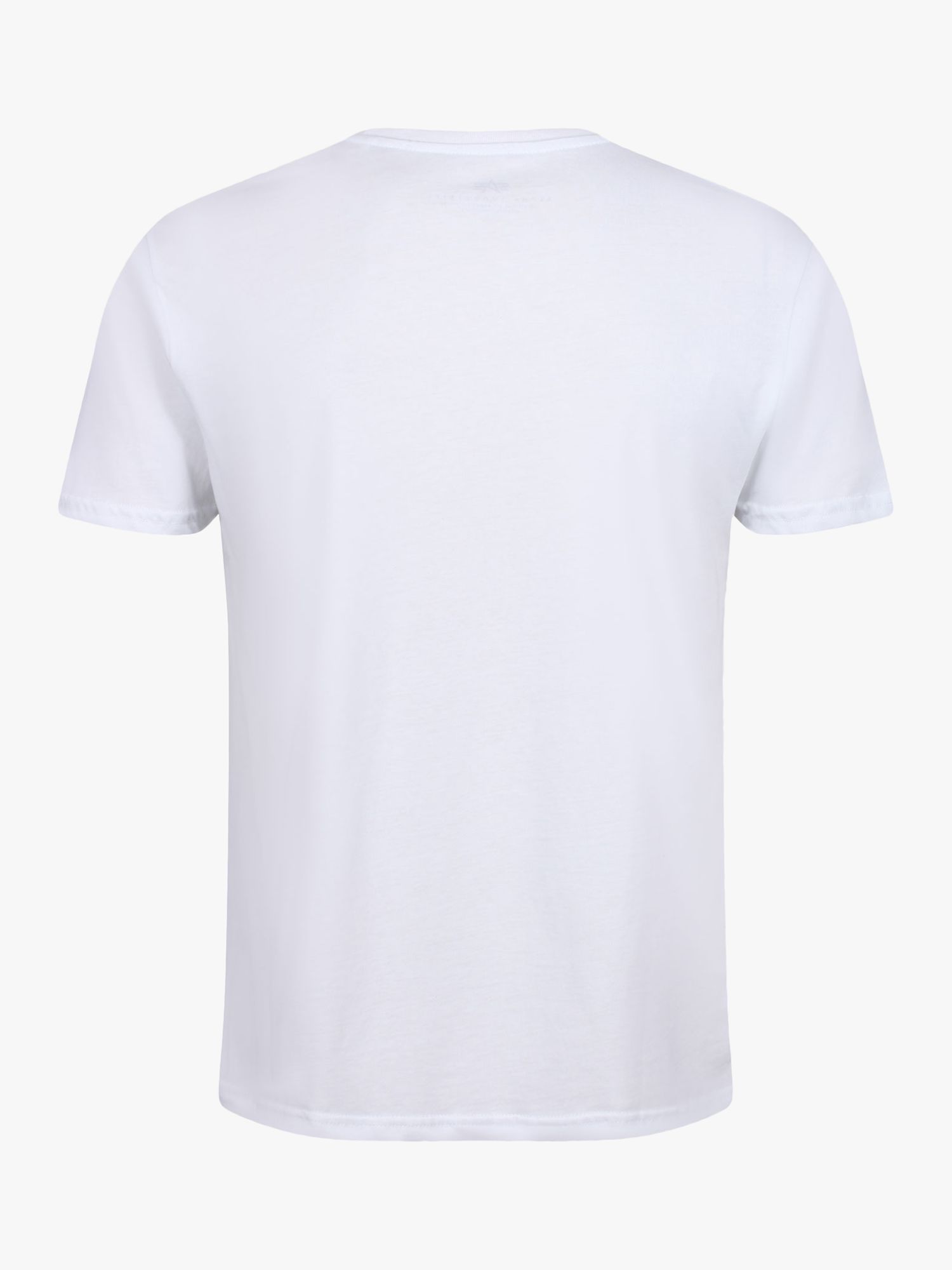 Alpha Industries Crew T-Shirt, Pack of 2, White, XS