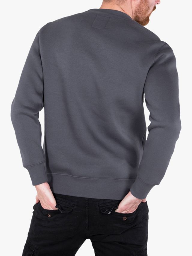 Sweatshirt, Logo Grey/Black, 136 Basic XS Industries Alpha