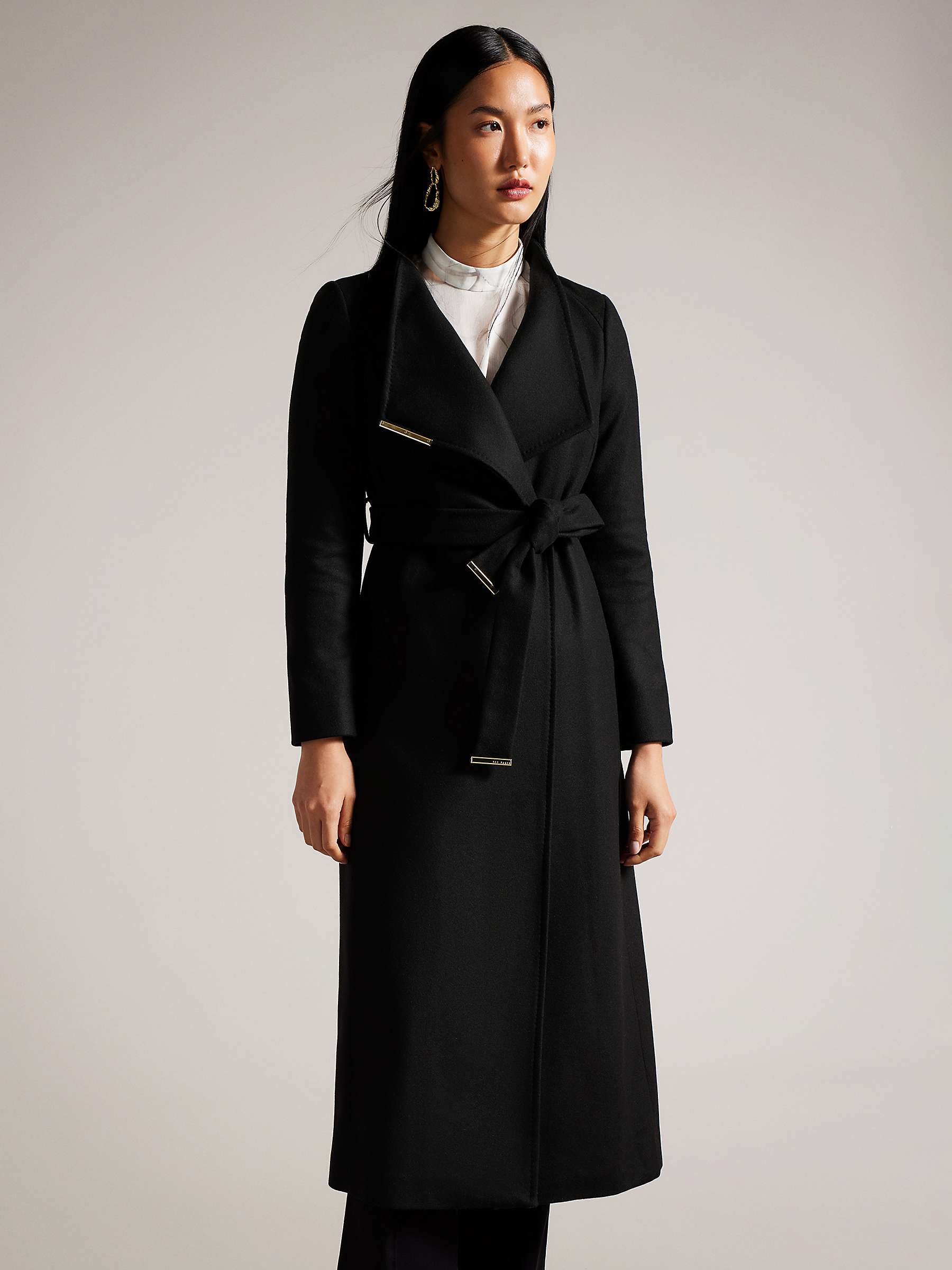 Buy Ted Baker Rosell Wool and Cashmere Blend Long Coat Online at johnlewis.com