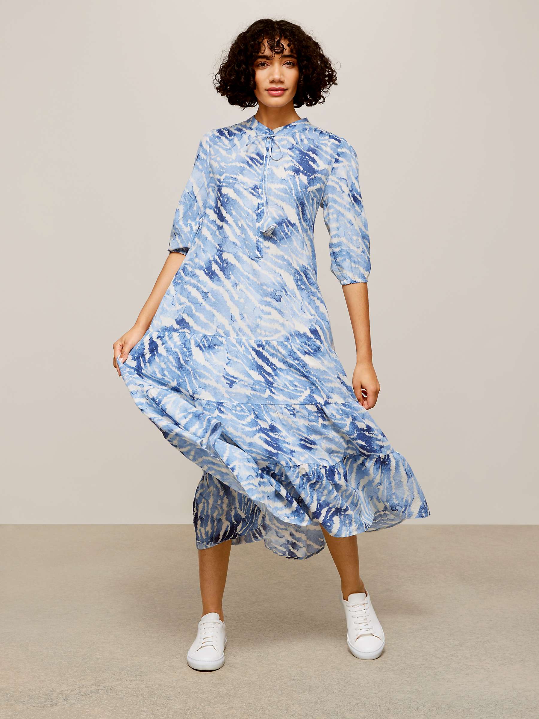 AND/OR Azura Tiered Dress, Blue at John ...