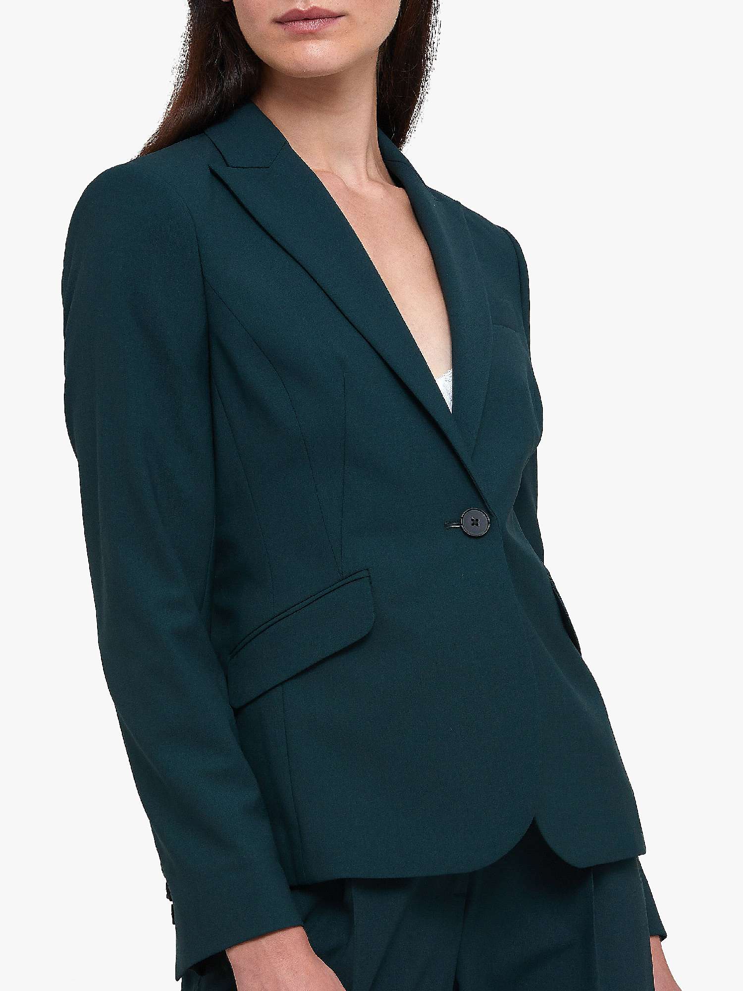 Buy Helen McAlinden Gerry Casual Jacket, Dark Emerald Online at johnlewis.com