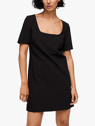 Mango Mila Mini T-Shirt Dress, Black