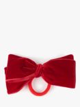 Trotters Kids' Velvet Bow Hair Tie, Red
