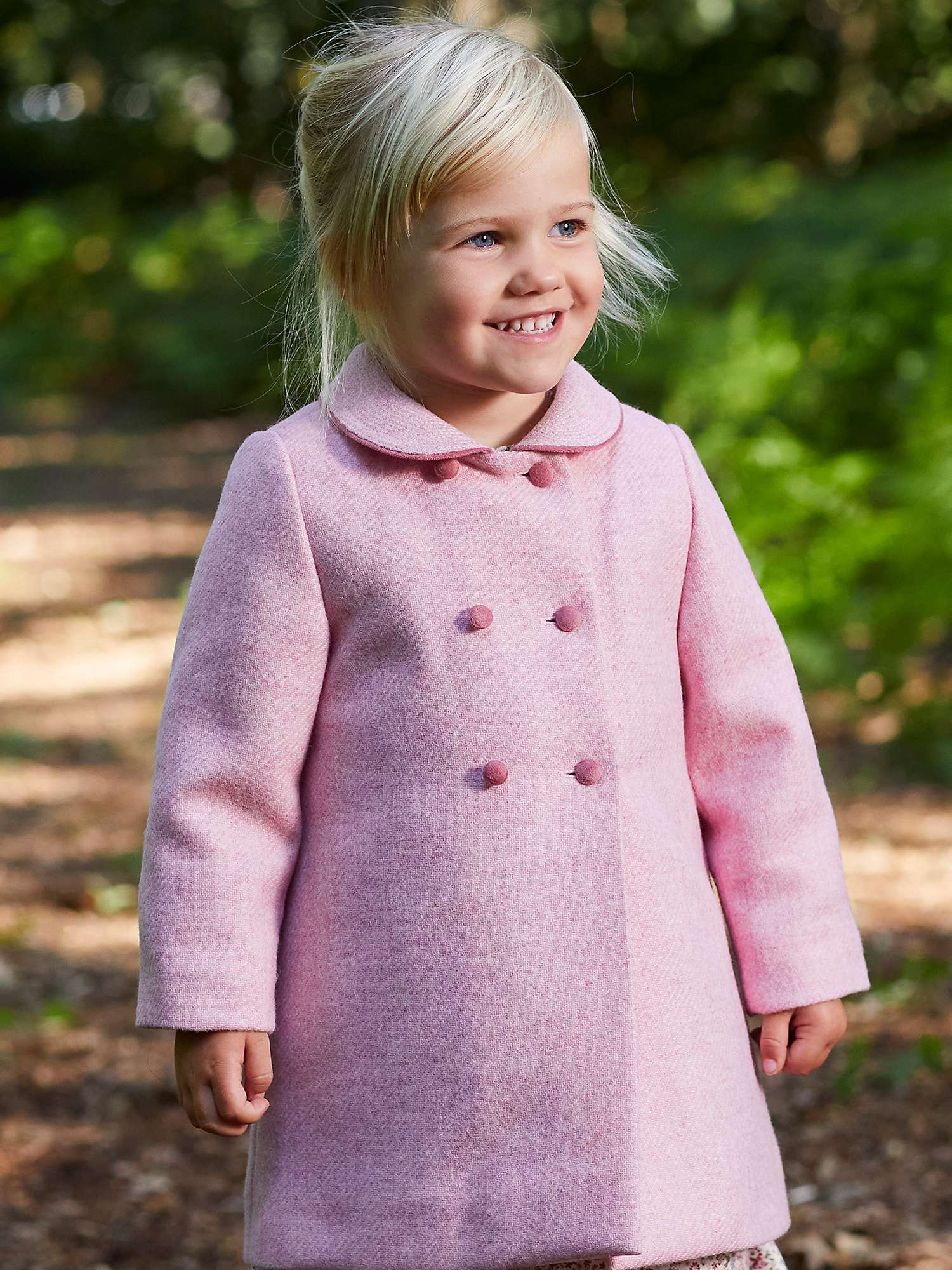 Buy Trotters Baby Classic Wool Short Coat, Pink Online at johnlewis.com