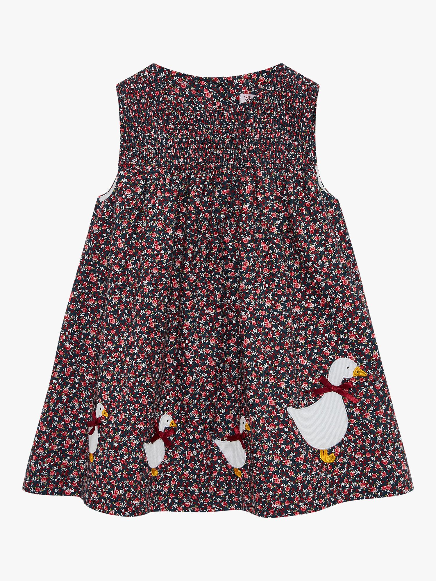 Trotters Confiture Baby Jemima Duck Smocked Pinafore Dress
