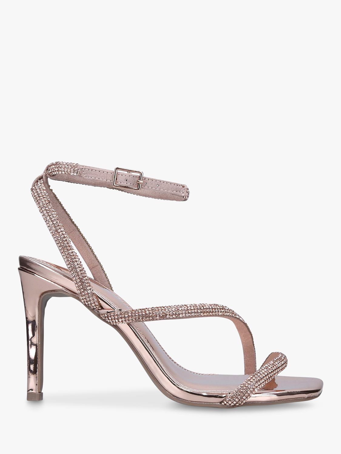 Carvela Paparazzi Embellished Stiletto Sandals Light Pink 6 female Upper: synthetic, Sole: Lining: synthetic