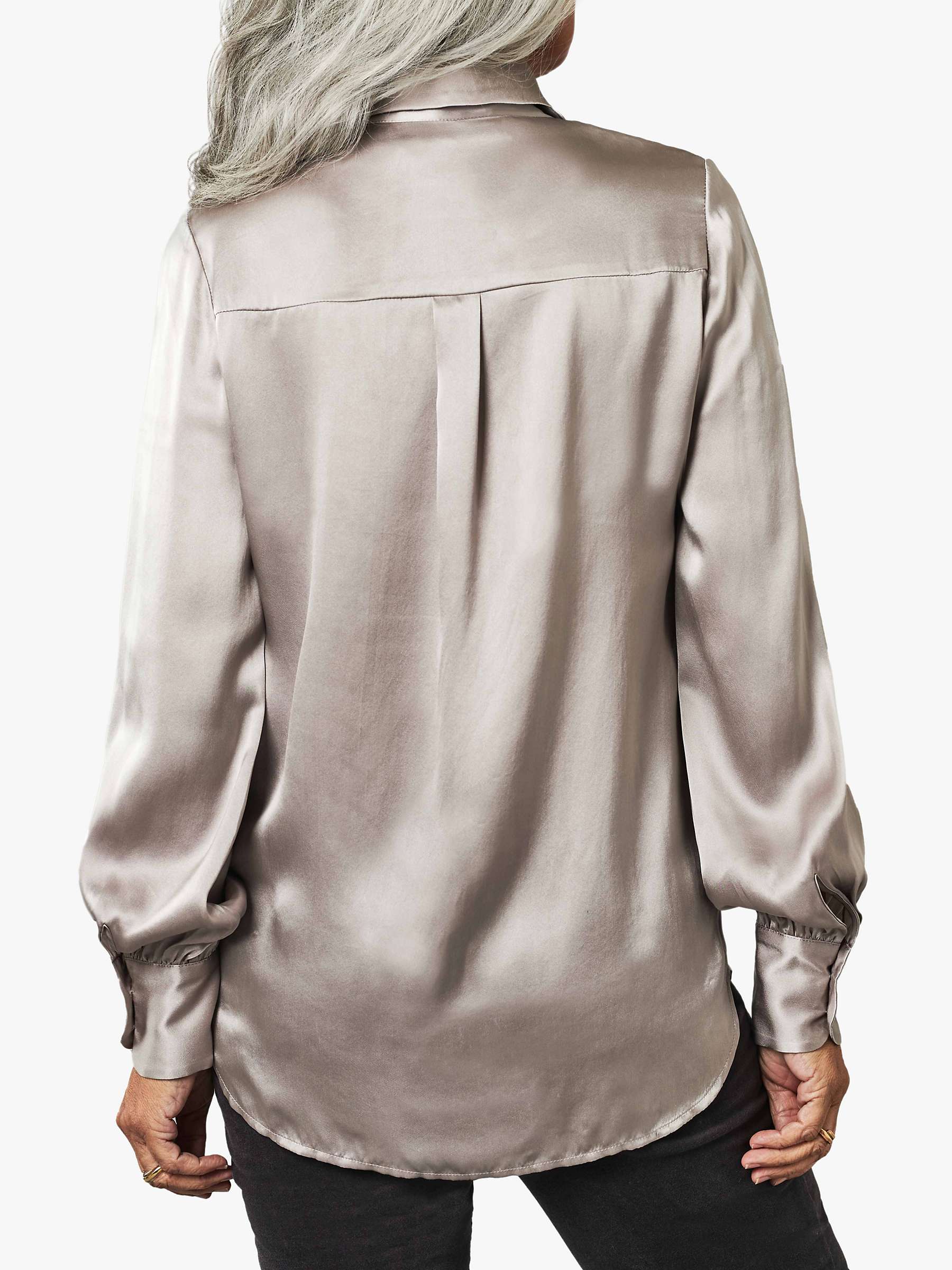 Buy Pure Collection Silk Satin Shirt Online at johnlewis.com