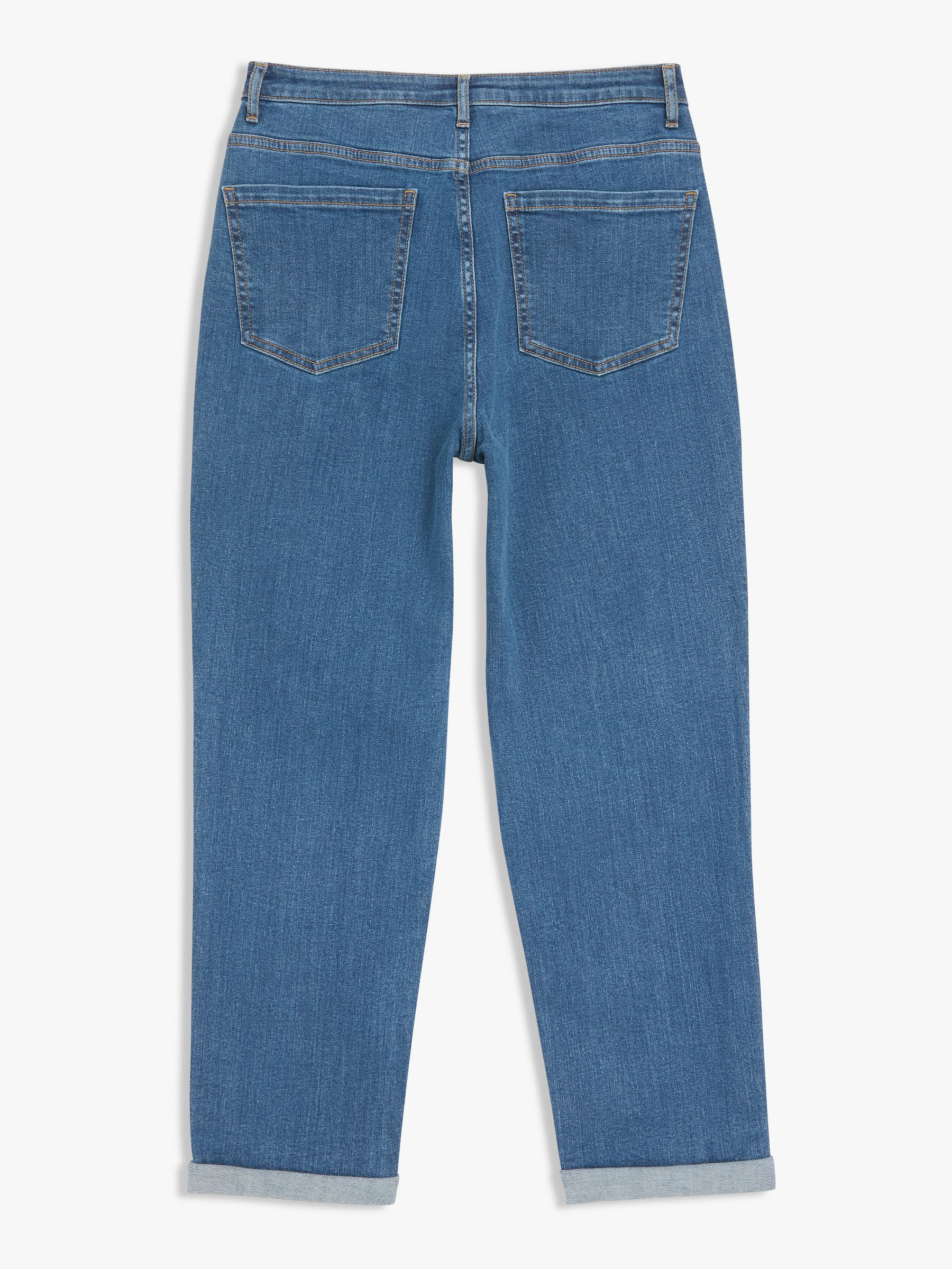 John Lewis ANYDAY Hoxton Mom Jeans, Mid Wash, 6