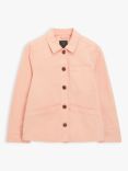 John Lewis & Partners Cotton Twill Jacket, Pink Rose