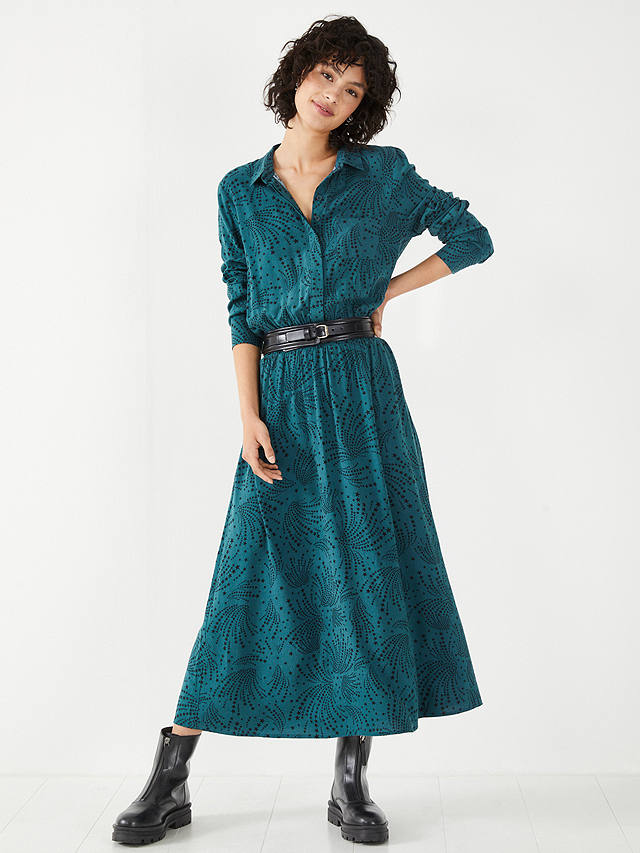 hush Chelsea Staburst Print Dress, Blue at John Lewis & Partners