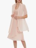 Gina Bacconi Farrah Lace Bodice Chiffon Dress, Pink