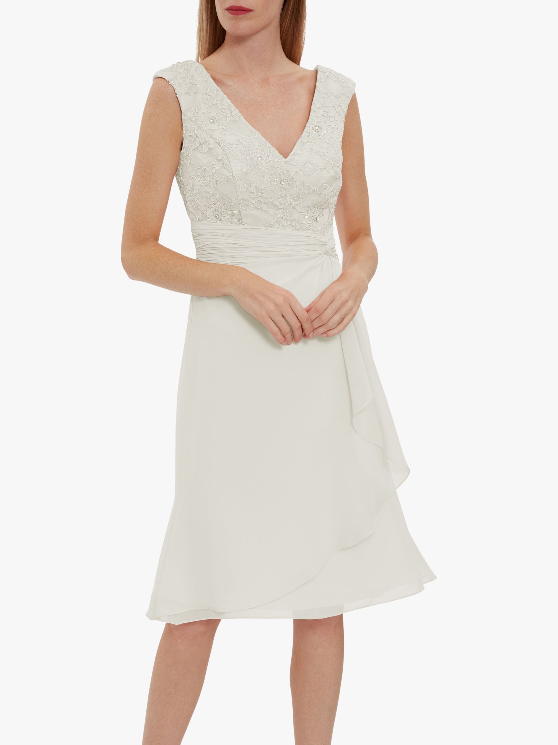 Buy Gina Bacconi Farrah Lace Bodice Chiffon Dress Online at johnlewis.com