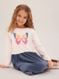 John Lewis & Partners Kids' Butterfly Half Top Dress, Multi