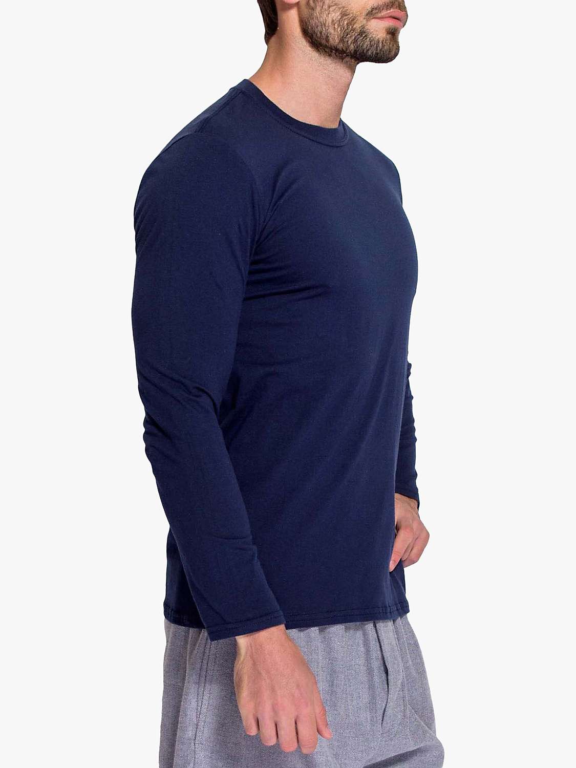 Buy British Boxers GOTS Organic Long Sleeve Lounge T-Shirt Online at johnlewis.com