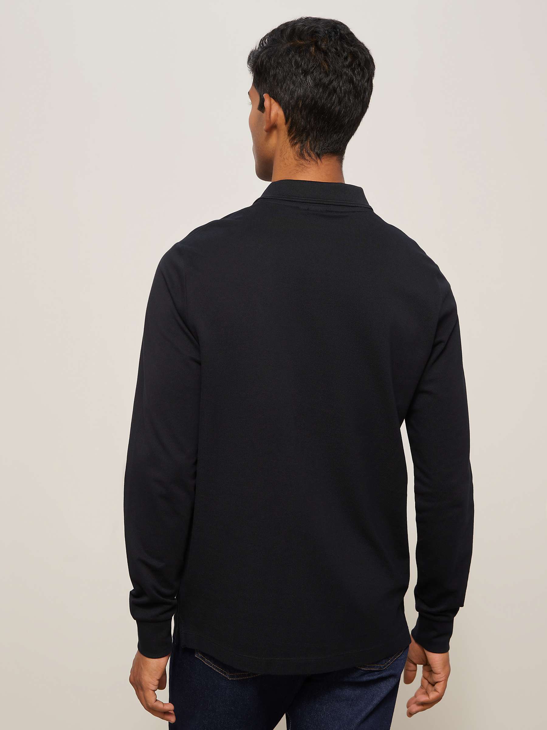 Buy John Lewis Supima Cotton Long Sleeve Jersey Polo Shirt Online at johnlewis.com
