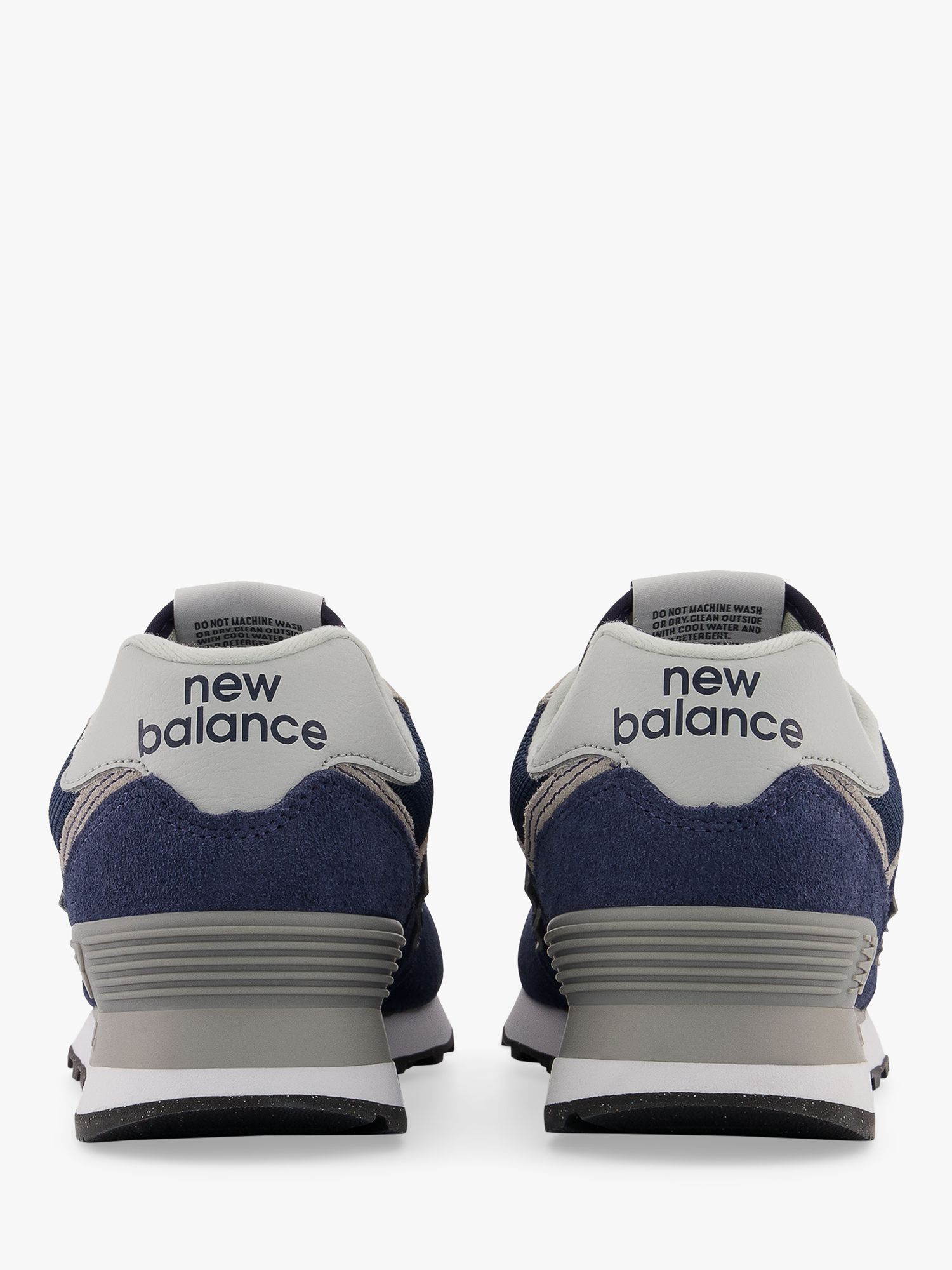 New Balance 574v3 Trainers, Navy/White at John Lewis & Partners