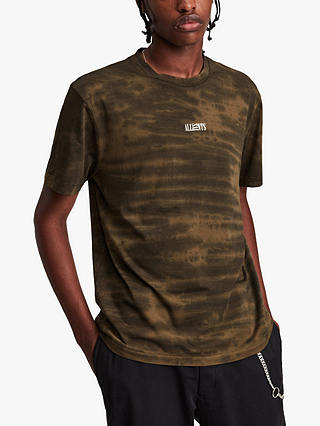 AllSaints Samir Abstract T-Shirt, Wicker Brown