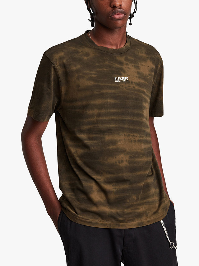 AllSaints Samir Abstract T-Shirt, Wicker Brown, XS