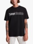 AllSaints Topia Cotton Crew Neck T-Shirt, Jet Black