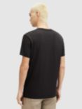 AllSaints Lobke Colour Block T-Shirt, Washed Black/Jet Black