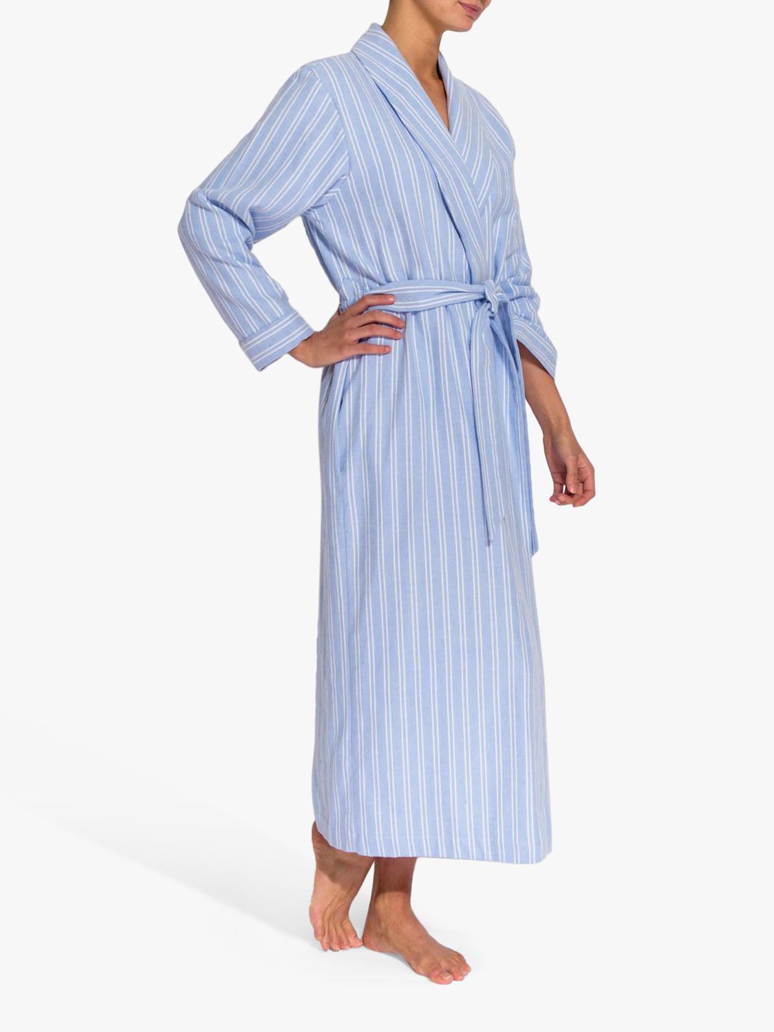 Buy British Boxers Westwood Stripe Brushed Cotton Dressing Gown Online at johnlewis.com