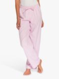 British Boxers Westwood Stripe Brushed Cotton Pyjama Trousers, Pink
