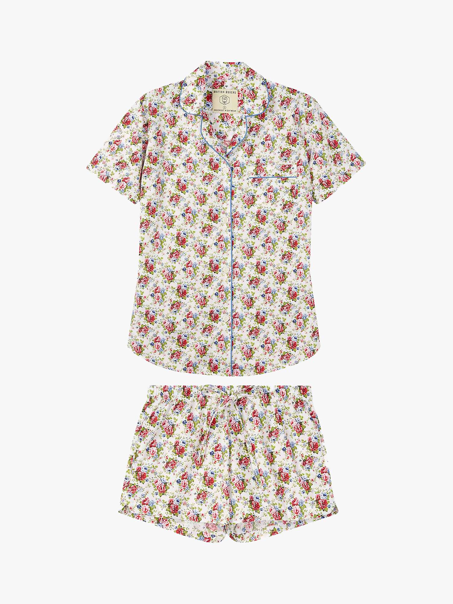 Buy British Boxers Short Crisp Cotton Pyjama Set Online at johnlewis.com