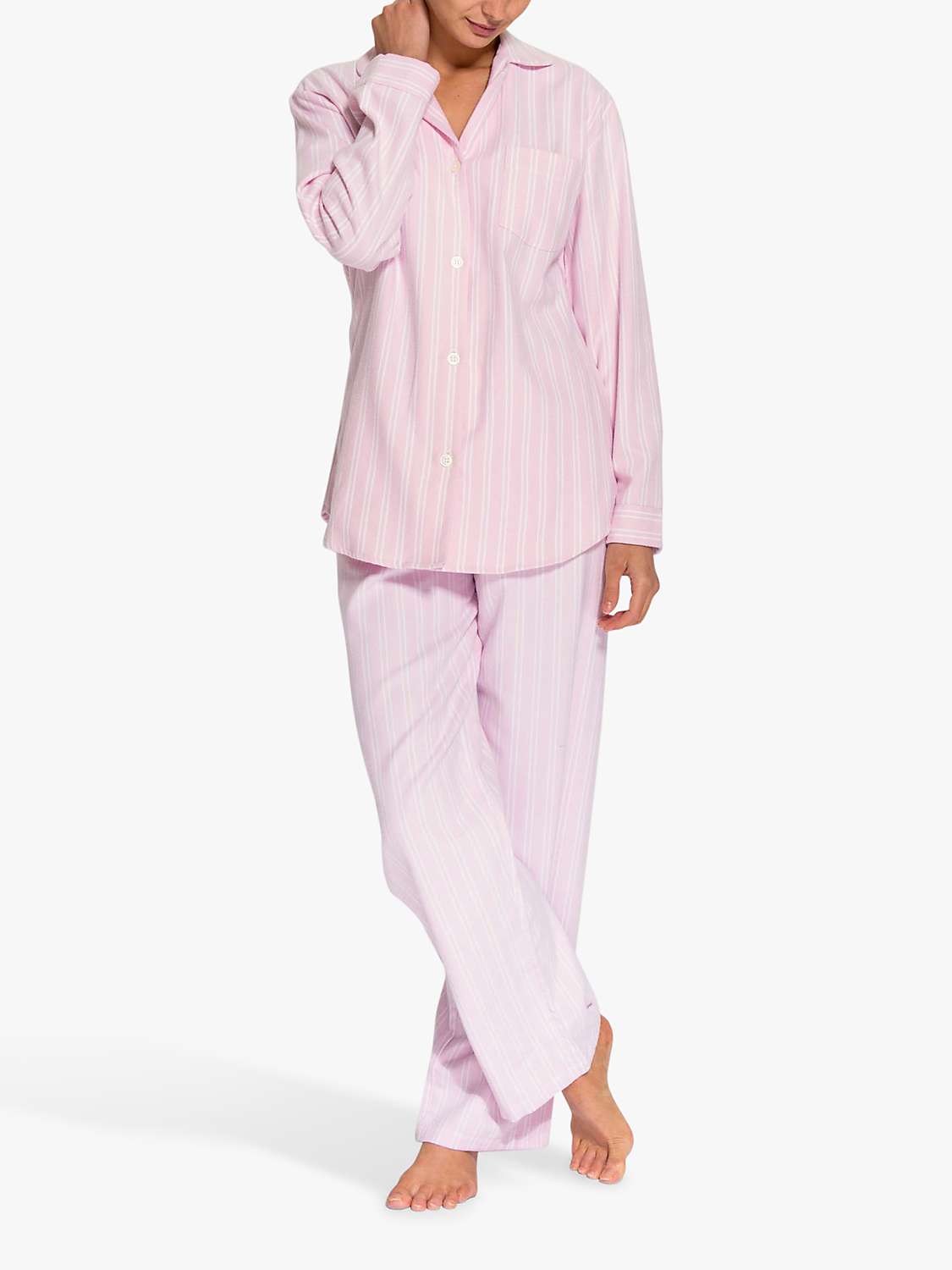 Buy British Boxers Westwood Stripe Brushed Cotton Pyjama Set Online at johnlewis.com