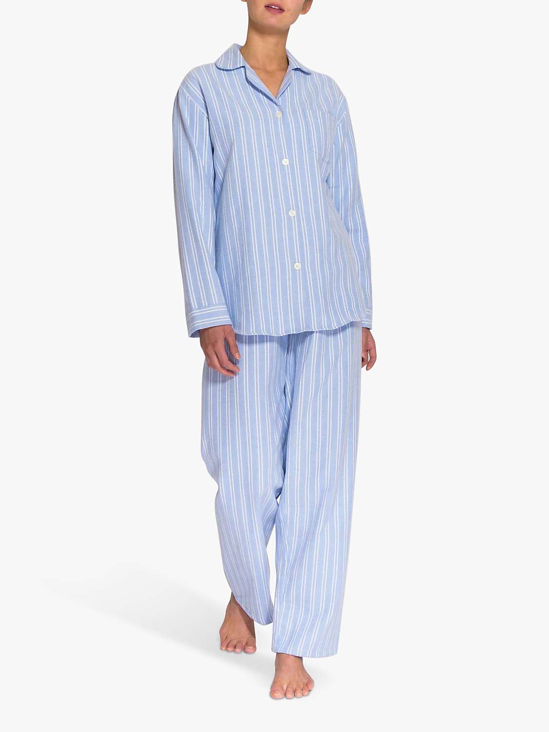 Buy British Boxers Westwood Stripe Brushed Cotton Pyjama Set Online at johnlewis.com