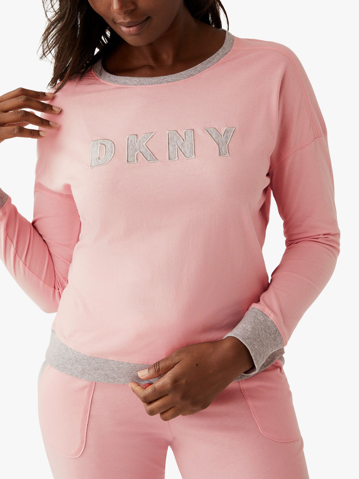 Buy DKNY Signature Top And Joggers Pyjama Set from Next USA