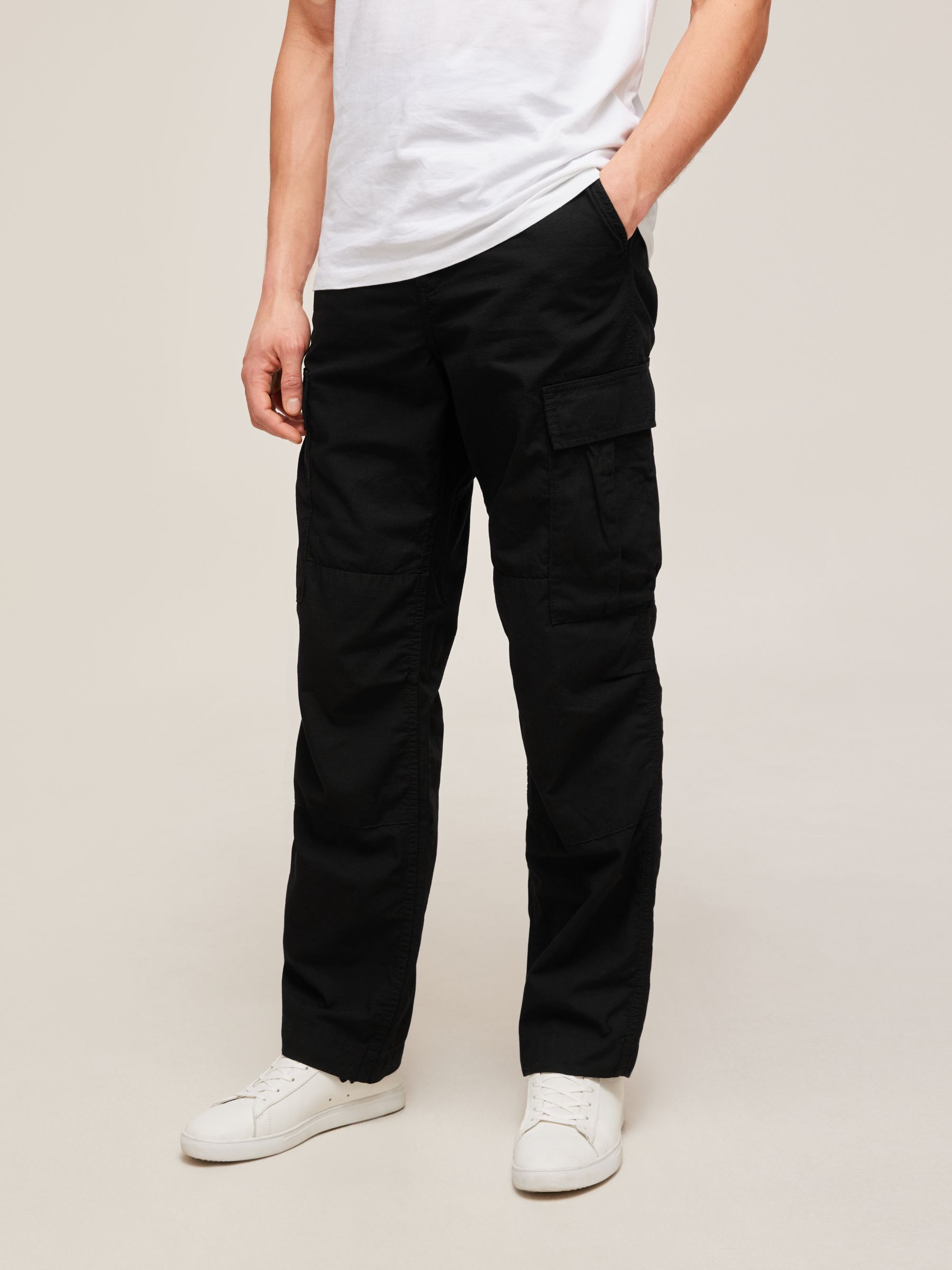 Carhartt WIP Cotton Cargo Pants, Black