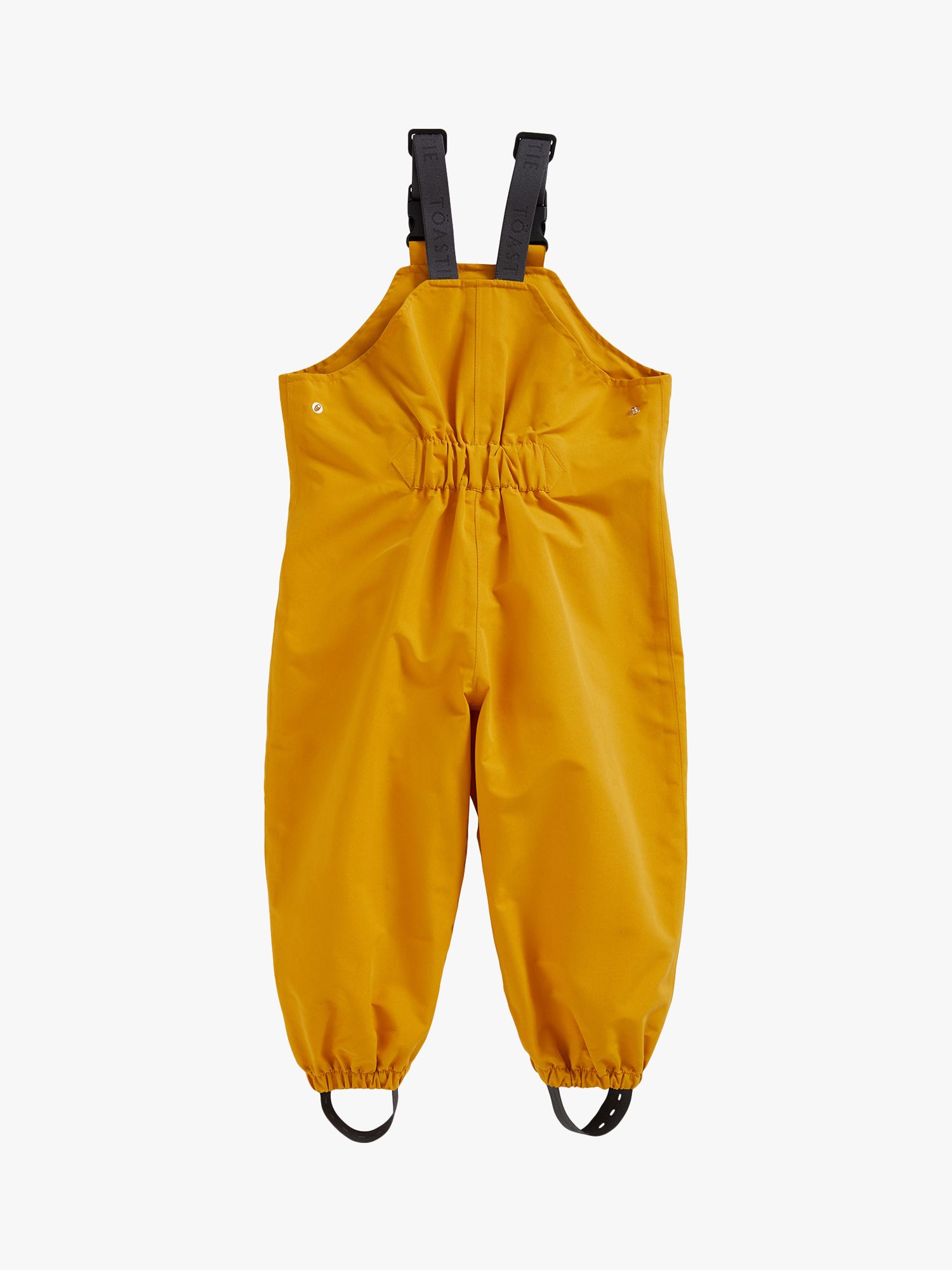 Trotters Kids' Waterproof Dungarees by Toastie, Yellow, XS