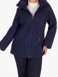 Chesca Cable Embroidered Quilted Coat