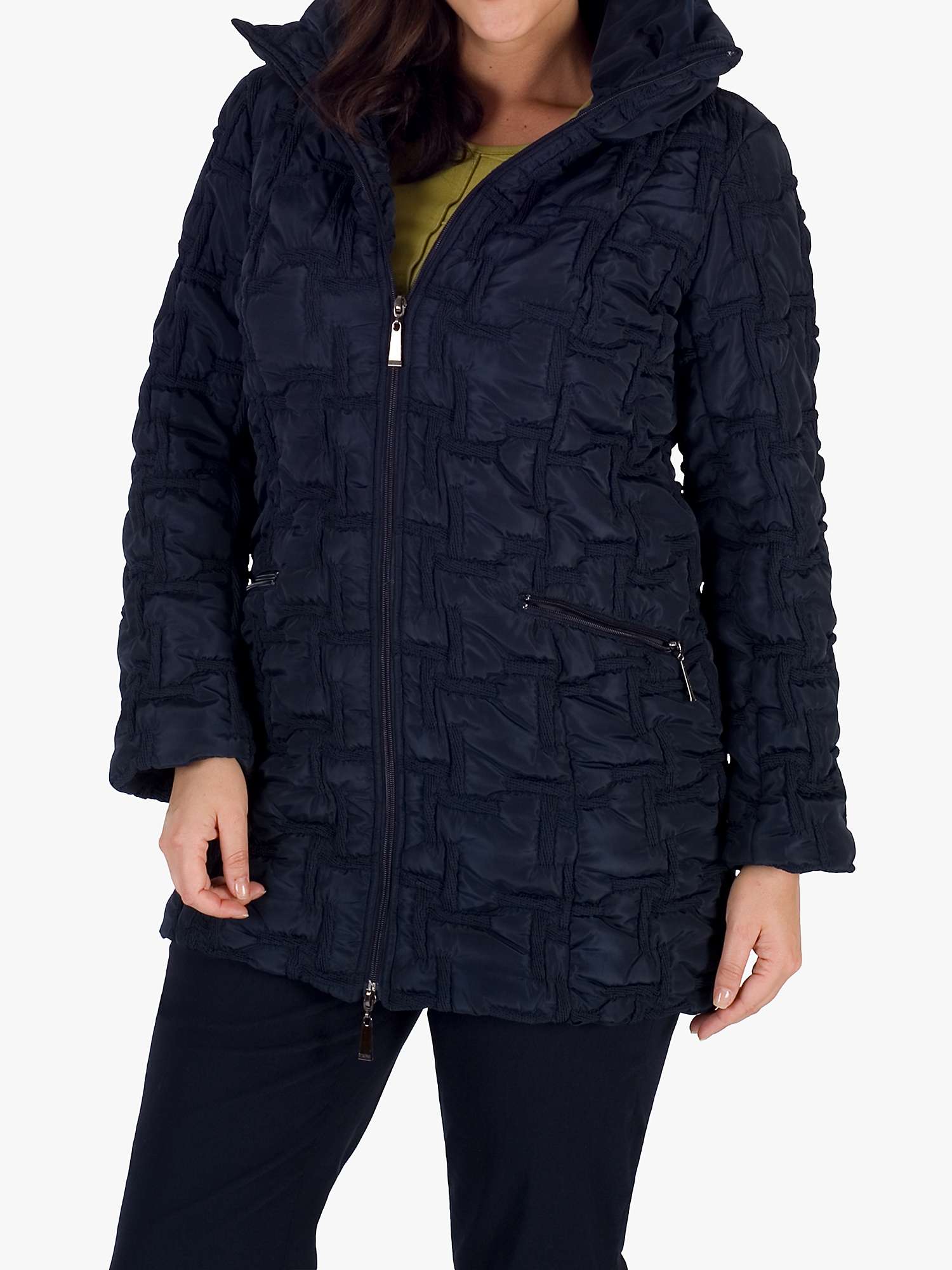 Buy Chesca Bonfire Embroidered Quilted Coat Online at johnlewis.com