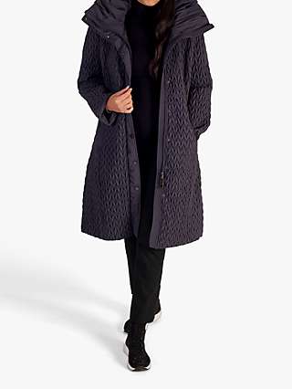 Chesca Cable Quilted Long Coat