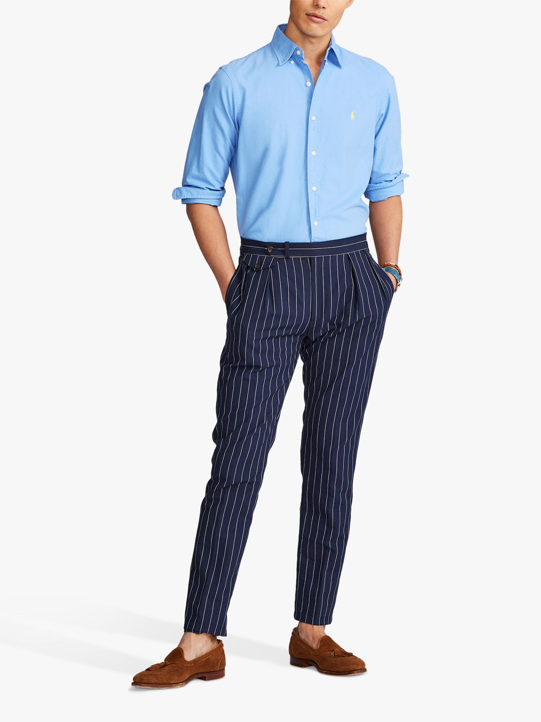 Polo Ralph Lauren Slim Fit Oxford Shirt, Island Blue, S