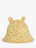 John Lewis & Partners Baby Spotty Ears Hat, Yellow