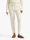 Lauren Ralph Lauren Vendira Textured Knit Cashmere Blend Trousers, Mascarpone Cream