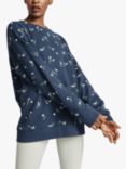 Ghost Organic Cotton Floral Embroidered Loose Fit Sweatshirt