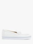 John Lewis & Partners Emani Leather Loafers, White